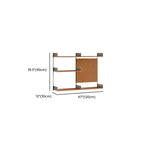 Contemporary Alloy Wall Mounted Open Back Bookcase
