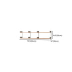 Brown Wall Mounted Floating Bookshelf with Storage
