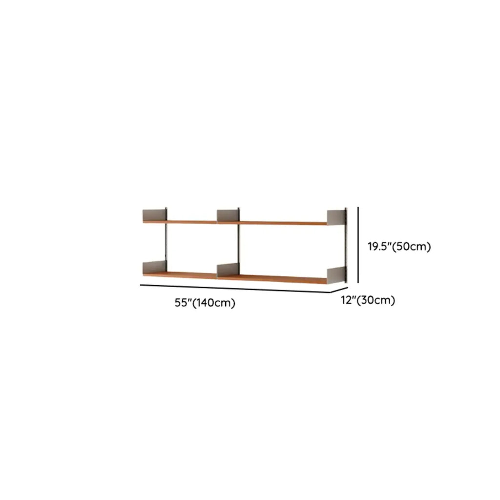 Contemporary Alloy Wall Mounted Open Back Bookcase