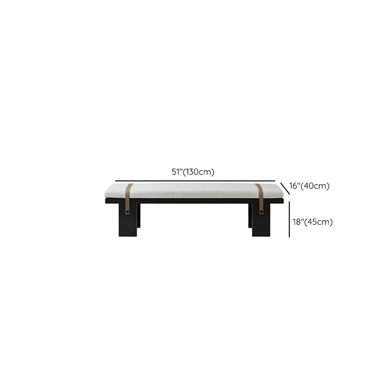 Elegant Modern Upholstered Bedroom Bench