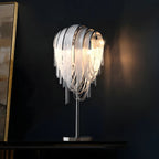 Contemporary Silver Chain Decorative Table Lamp