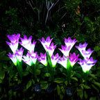 Decorative Artificial Lily Solar Landscape Lighting