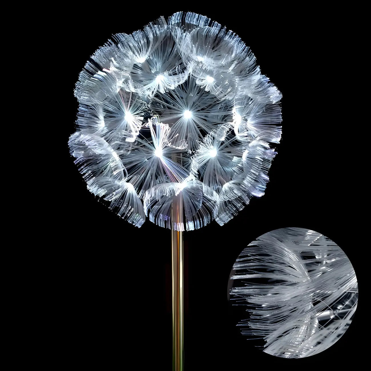 Artistic Modern Fiber Optic Solar Landscape Lighting