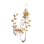 Antique Wall Sconce with Fabric Shade for Hallway Decor