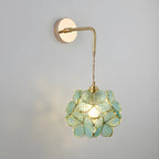 9 Inch Industrial Gold Glass LED Wall Sconce for Living Spaces