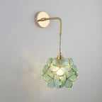 9 Inch Industrial Gold Glass LED Wall Sconce for Living Spaces
