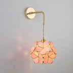 9 Inch Industrial Gold Glass LED Wall Sconce for Living Spaces