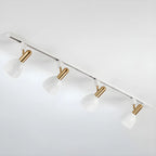 4-Light Modern Metal Dome Shade Slidable LED Track Light