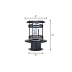 Cylinder Patio Solar Metal Landscape Lighting