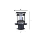 Cylinder Patio Solar Metal Landscape Lighting