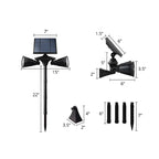 Modern Solar 2-Light Adjustable Landscape Lighting