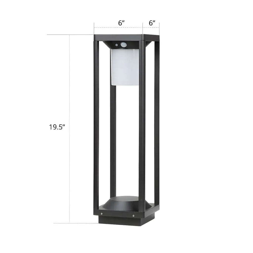 Contemporary Metal Black Open Landscape Lighting