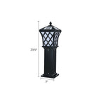 Black Vintage Courtyard Solar Landscape Lighting