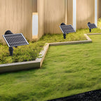 Modern Solar Black Adjustable Spike Landscape Lighting