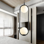 Chic Globe Black and Gold Pendant Light for Bedroom