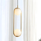 Chic Globe Black and Gold Pendant Light for Bedroom