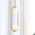 Chic Globe Black and Gold Pendant Light for Bedroom