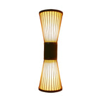 Brown Bamboo LED 23.5 Outdoor Wall Sconce in 2-Light