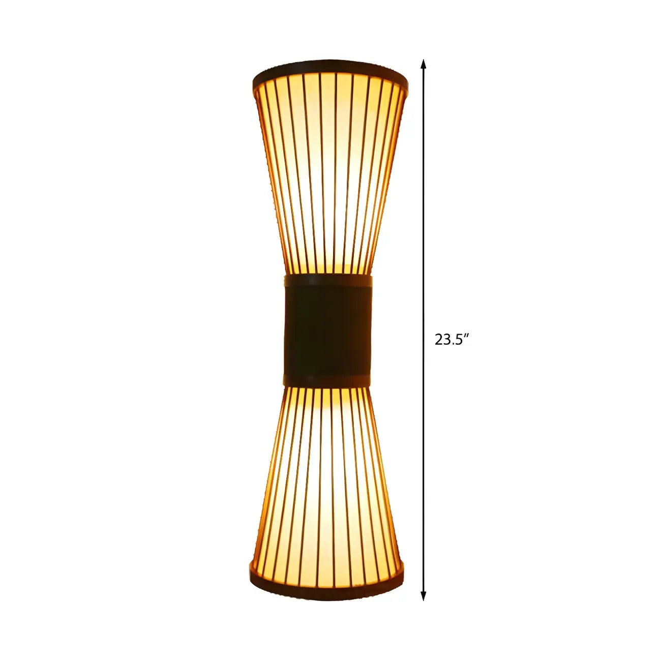 Brown Bamboo LED 23.5 Outdoor Wall Sconce in 2-Light