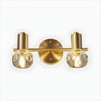 Durable Copper Globe Vanity Lights with Wall Mount for Bathroom