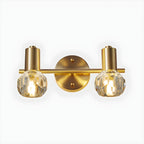 Durable Copper Globe Vanity Lights with Wall Mount for Bathroom
