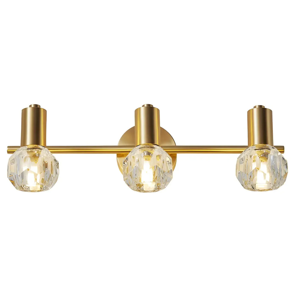 Durable Copper Globe Vanity Lights with Wall Mount for Bathroom