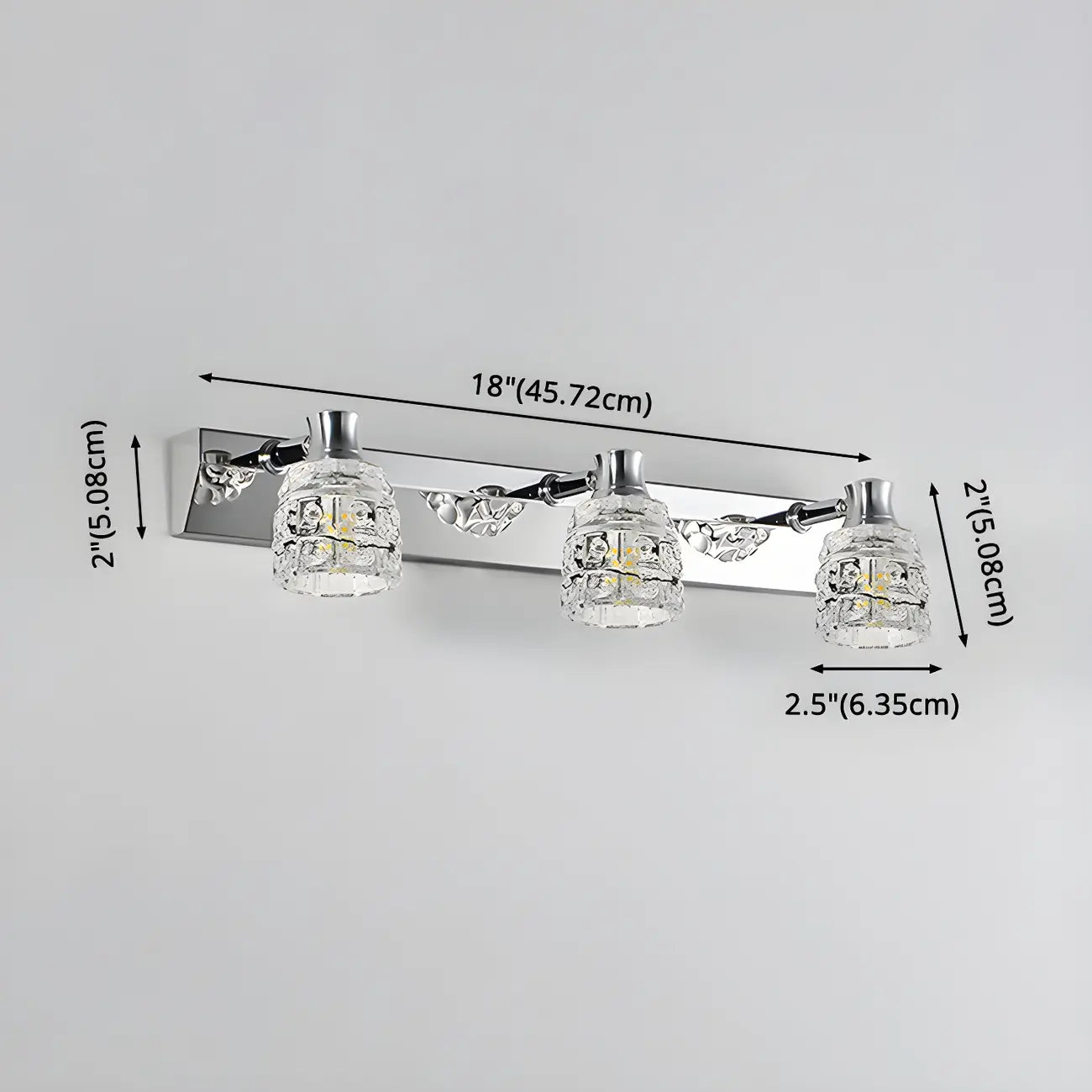 Crystal Retro Vanity Light Elegance for Bathroom Wall