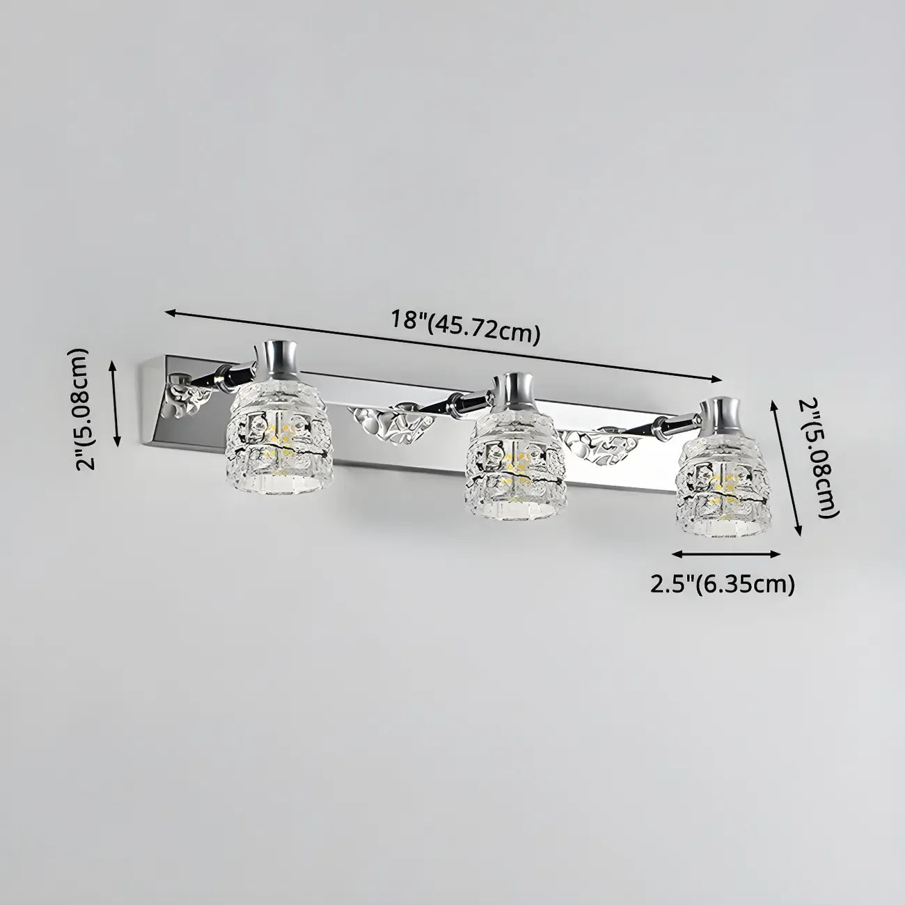 Crystal Retro Vanity Light Elegance for Bathroom Wall