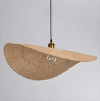 Bamboo Oriental Pendant Light Hanging Fixture for Indoor