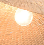 Bamboo Oriental Pendant Light Hanging Fixture for Indoor