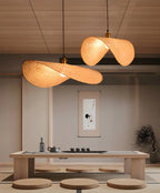 Bamboo Oriental Pendant Light Hanging Fixture for Indoor