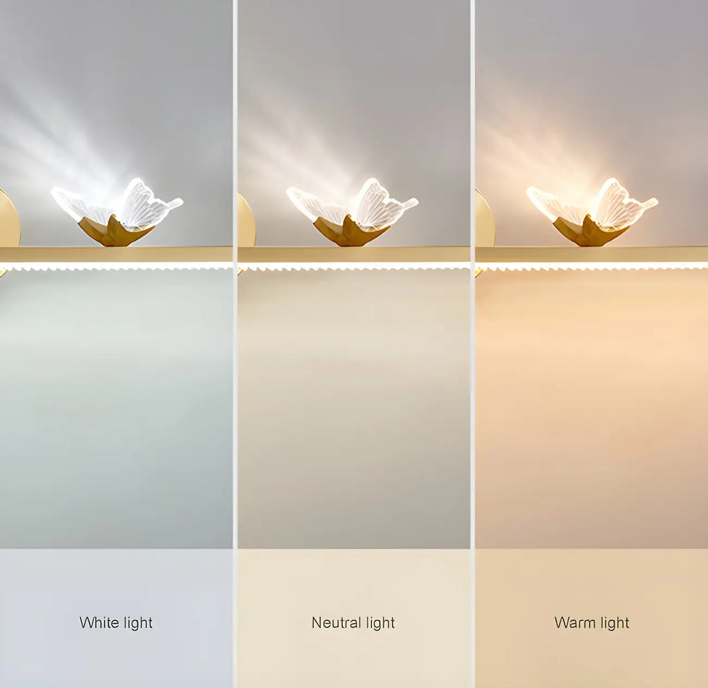 Elegant Linear LED Vanity Light with Gold Accent for Bathroom