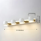 Minimalist Metal Vanity Light with Integrated LED for Bathroom