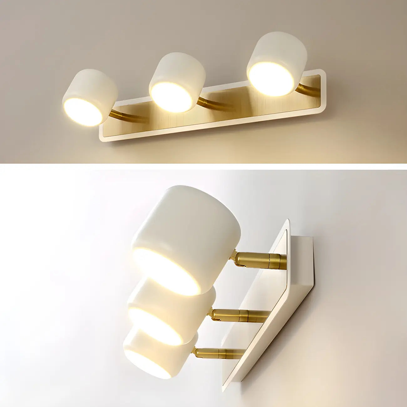 Minimalist Metal Vanity Light with Integrated LED for Bathroom