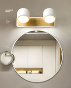 Minimalist Metal Vanity Light with Integrated LED for Bathroom