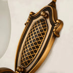 13“Colonial Brass Wall Sconce with LED Light for Bedroom