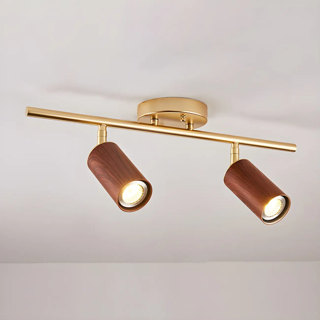 Modern 4-Light LED Fixed Track Light with Adjustable Head
