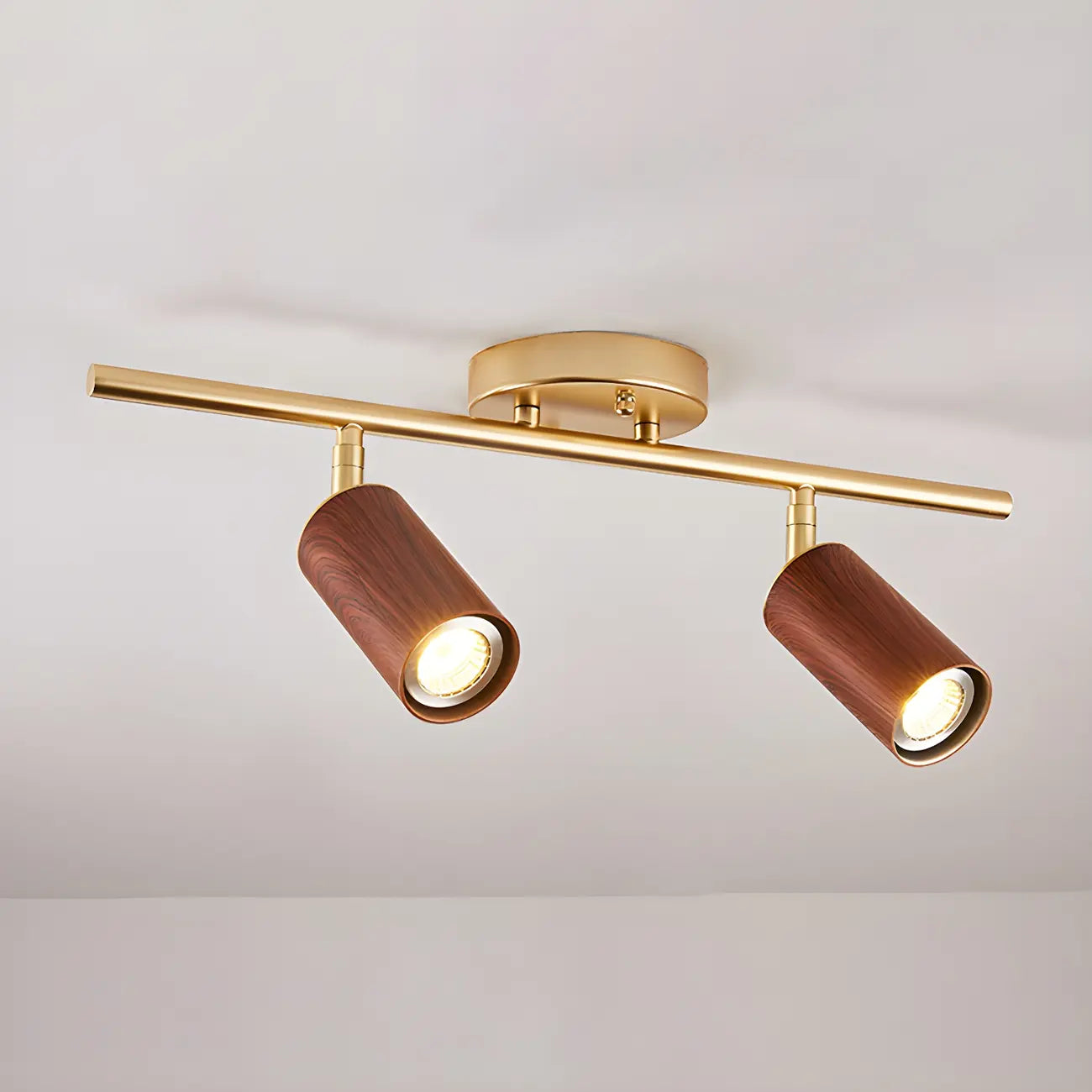 Modern 4-Light LED Fixed Track Light with Adjustable Head