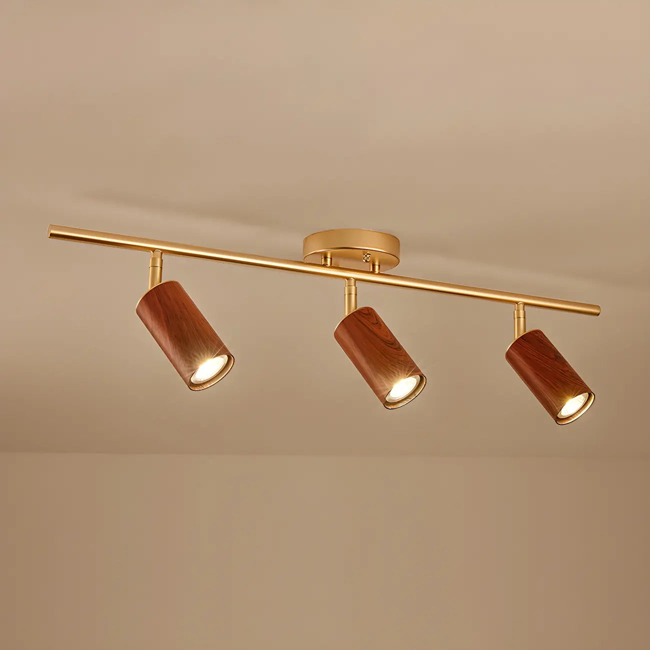 Modern 4-Light LED Fixed Track Light with Adjustable Head