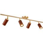 Modern 4-Light LED Fixed Track Light with Adjustable Head