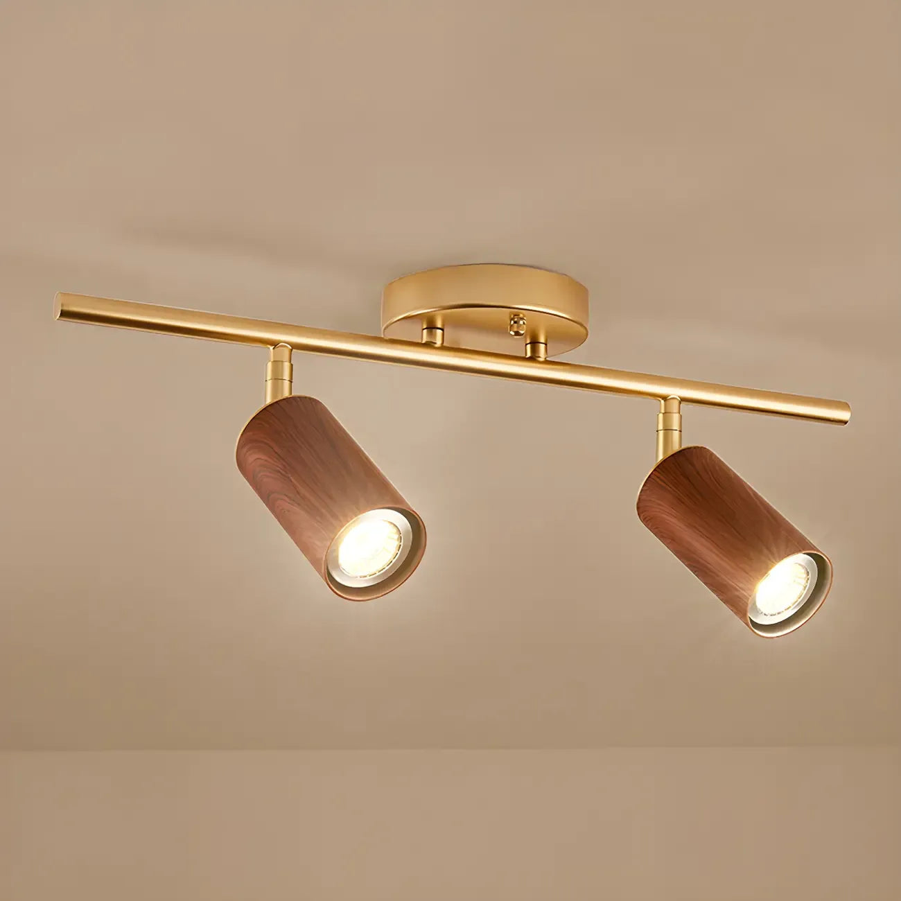 Modern 4-Light LED Fixed Track Light with Adjustable Head