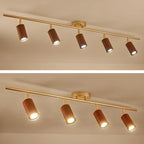 Modern 4-Light LED Fixed Track Light with Adjustable Head