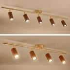 Modern 4-Light LED Fixed Track Light with Adjustable Head