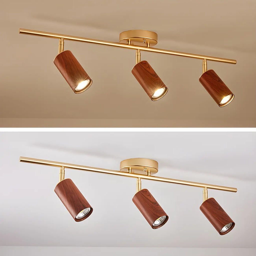 Modern 4-Light LED Fixed Track Light with Adjustable Head