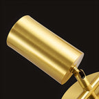 4 Light Gold Track Lighting with Adjustable Heads