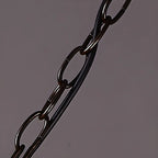 Art Deco 2-Tier Feather Hoop Chandelier with Adjustable Chain