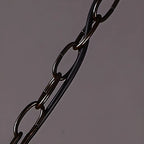 Art Deco 2-Tier Feather Hoop Chandelier with Adjustable Chain