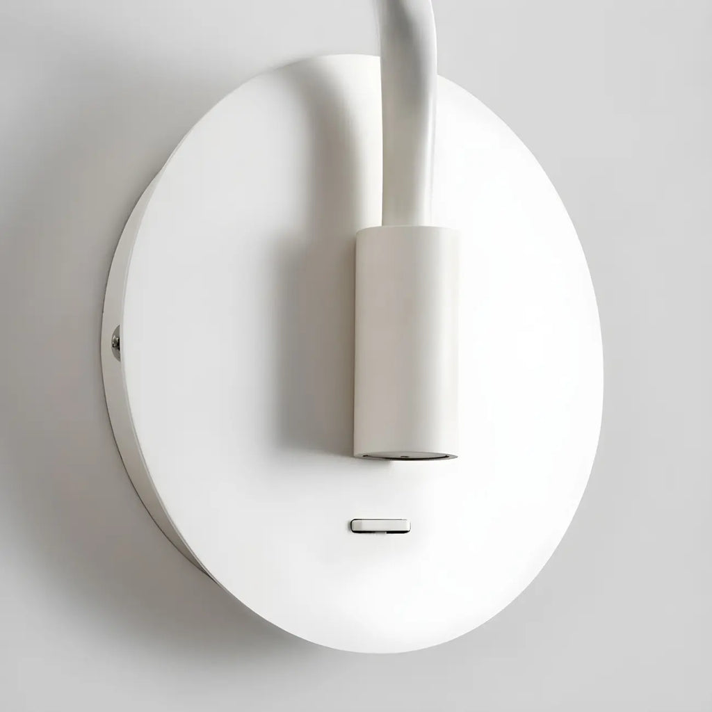 Modern Metal White Black Adjustable Swing Arm Wall Light