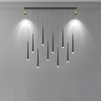 Modern Adjustable LED Black Island Pendant Light for Kitchen