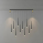 Modern Adjustable LED Black Island Pendant Light for Kitchen